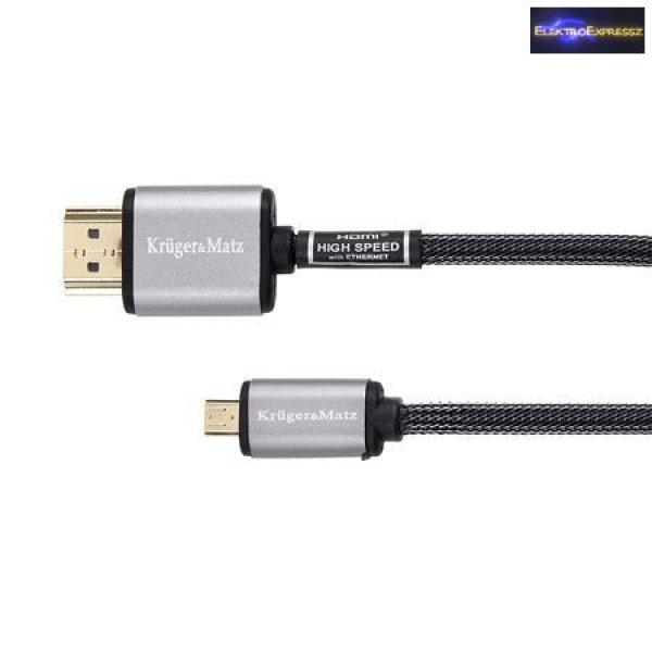 HDMI A -> HDMI D kábel 3m K&M