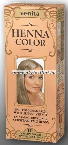 Venita Henna Color gyógynövényes krémhajfesték 75ml 111 Natural Blond