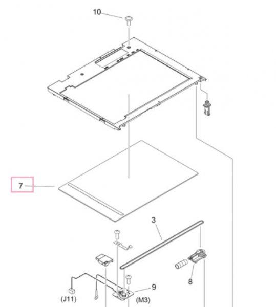 CA FL2-5621 Copy Board Glass Assembly MF4270
