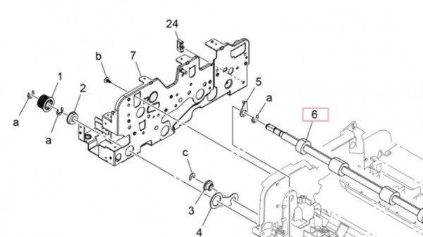 Min A3CFPP1G00 Roller C454/C554