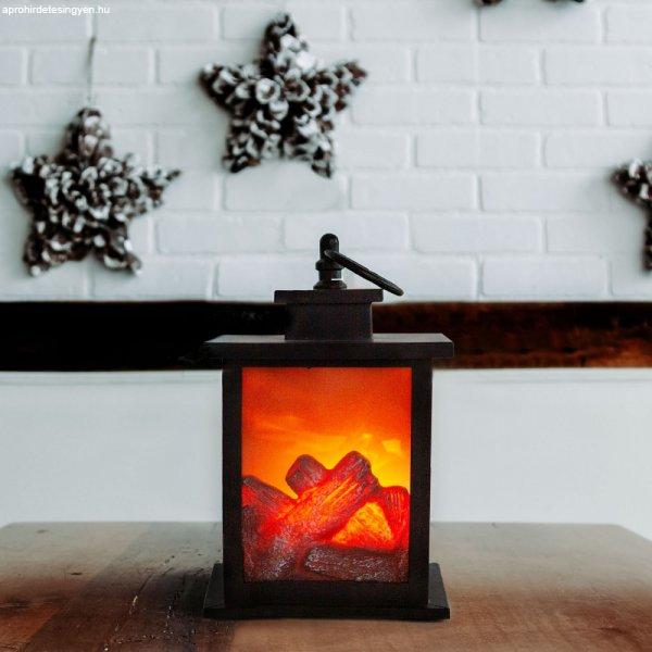 LED dekor kandalló - elemes - 12 x 12 x 18,5 cm 58044