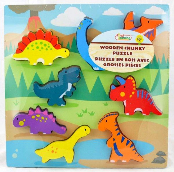 First Learning fa puzzle, dinoszaurusz