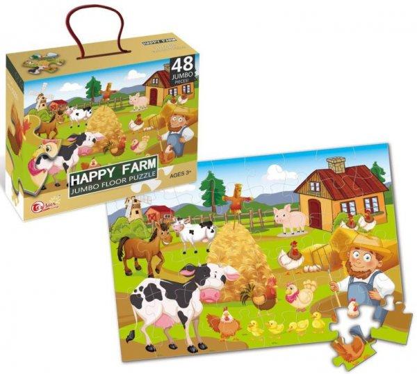 Happy Farm JUMBO puzzle, 48 db