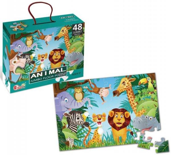Animal JUMBO puzzle, 48 db