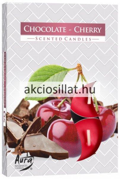 Aura Chocolate Cherry illatos teamécses 6db