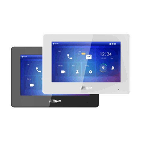 Dahua IP video kaputelefon - VTH5422HB (beltéri egység, 7" touch screen,
3 ajtó vezérlés, SD, I/O, PoE, wifi, fekete)