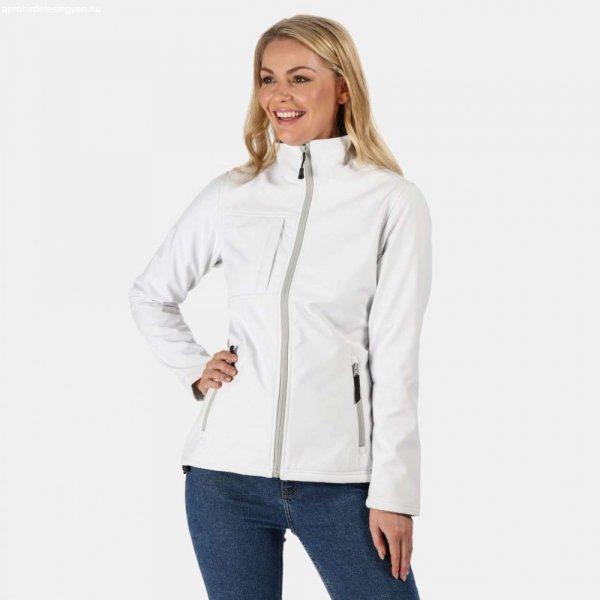 Regatta RETRA689 Női softshell dzseki, White/Light Steel