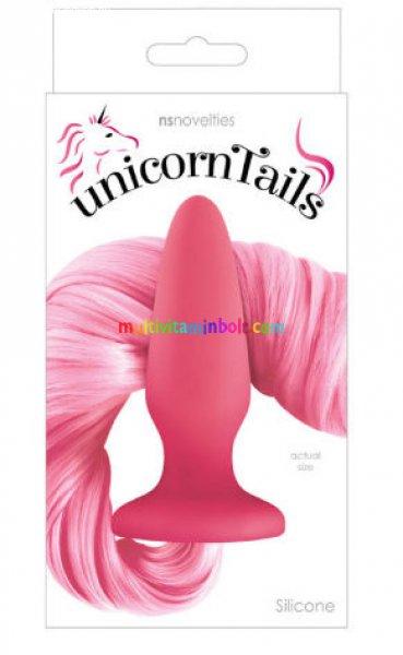 Unicorn Tails Pastel Pink, szilikon, selymes, záróizom tágító, lazító
eszköz, anál plug, rózsaszín
