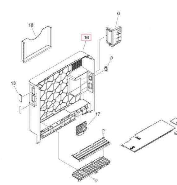 CA FE4-9078 Cover rear IRC256