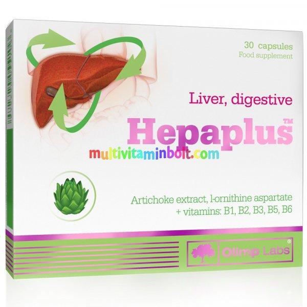 Hepaplus 30 db kapszula, máj méregtelenítés, articsoka, b-vitaminok - Olimp
labs