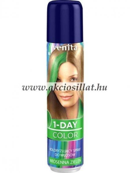 Venita 1 Day Color 1 napos kimosható ammóniamentes hajszínező spray 50ml 3
Spring Green