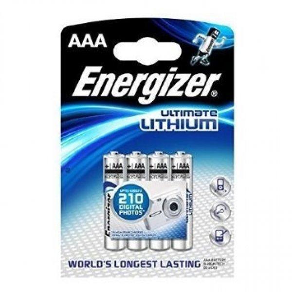 Energizer Litium (Ultimate LITHIUM) L92 AAA mikró elem 1,5V BL/4