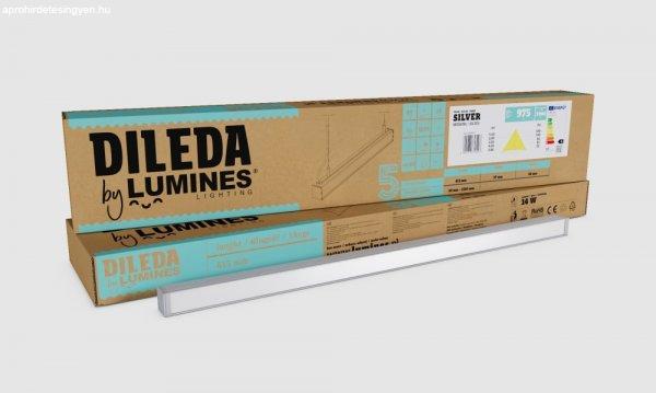 Lumines Dileda Ezüst függeszthető lámpatest 26W Természetes fehér