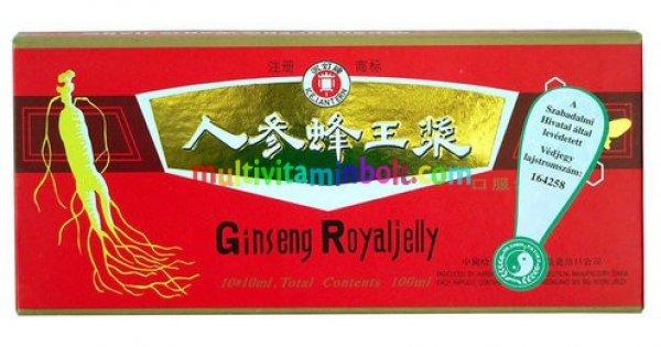 Ginseng Royal Jelly ivóampulla 10 db 10 ml, méhpempő, Panax ginseng gyökér
- Dr. Chen