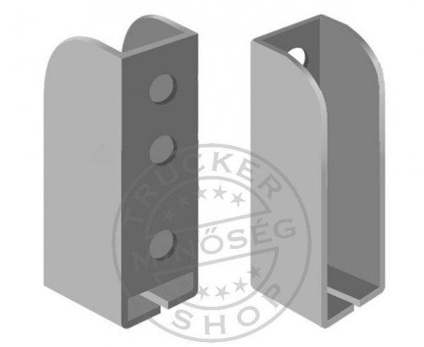 Oldalprofil tartó foglalat 25x109mm csavarozható