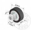 Szimpla ponyva grg 30x9,5/18mm TSE, SCHMITZ