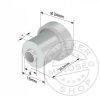 Szimpla ponyva grg 24x7/22,5mm SESAM