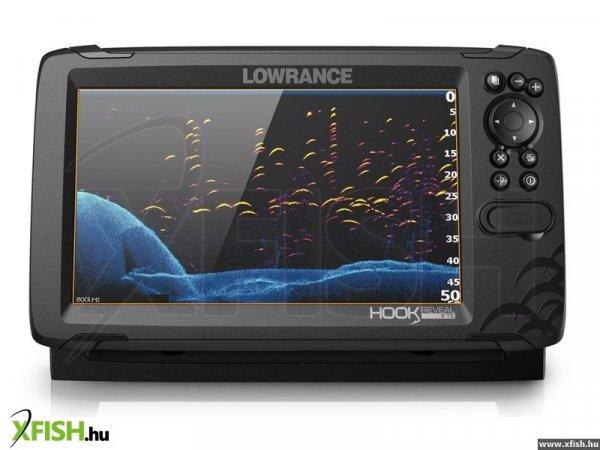 Lowrance Hook REVEAL 7 GPS/halradar plotter 83/200 455/800 kHz HDI lefelé
pásztázó jeladóval