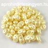Superduo cseh prselt ktlyuk gyngy - 2.5x5mm - Pastel Cre