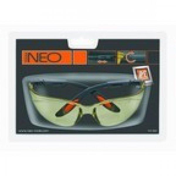 Védőszemüveg Neo 97-501 Polikarbonát Sárga Lencse Állítható Keret