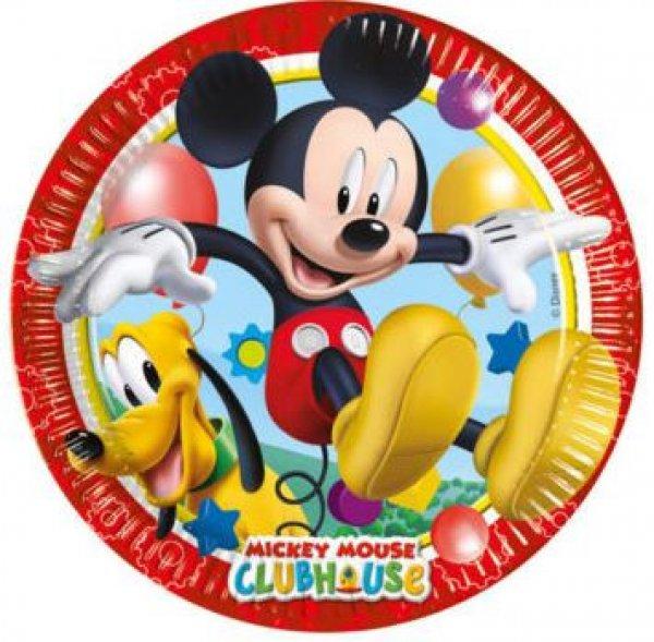 Disney Mickey papírtányér (8 db-os)