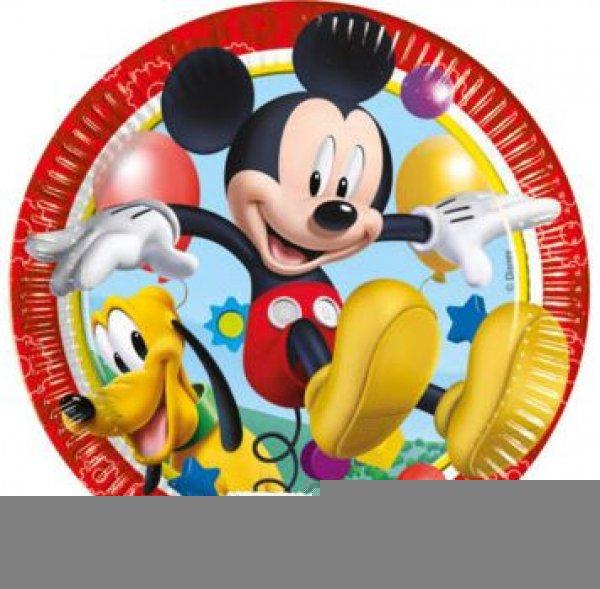 Disney Mickey papírtányér (8 db-os)