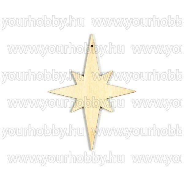 Fafigura Csillag hosszúkás 6x8 cm