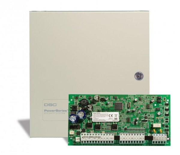 DSC PC1616PCBE központ PK5516 billentyűzet dobozzal, tamperkapcsolóval