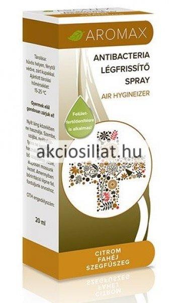 Aromax Antibacteria Légfrissítő Spray Citrom, fahéj, szegfűszeg 20ml