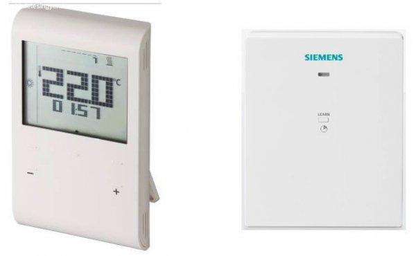 Siemens RDE 100.1RFS heti programozású, vezeték nélküli szobatermosztát
szett