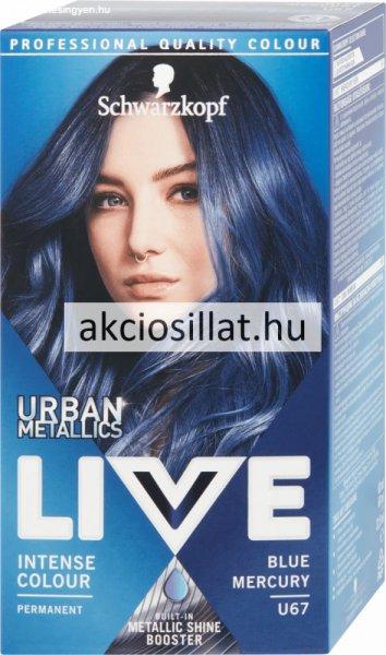 Schwarzkopf Live Color hajfesték U67 Mercury kék