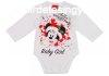 Disney Baby hossz ujj body 74cm fehr - Minnie &#34;He