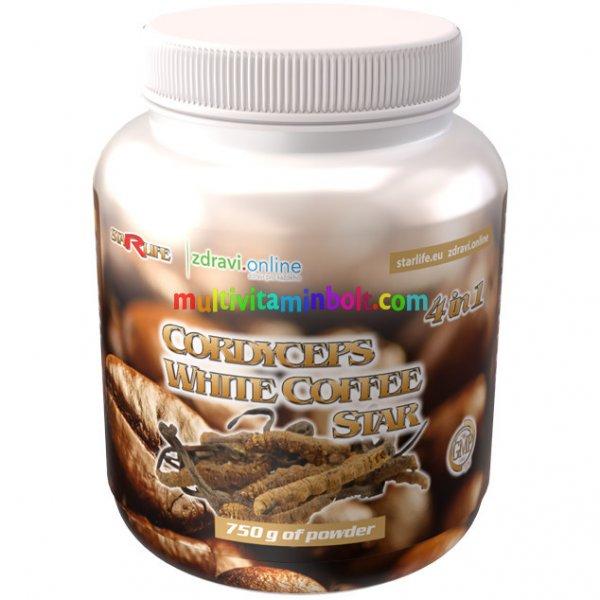 Cordyceps White Coffee Star 4 in 1, Instant Kávé 750 g, ginzenggel nagyon
finom - Starlife 