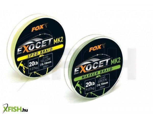 Fox Exocet Mk2 Spod Braid Fonott Zsinór Markerezéshez 0.18Mm 20Lb X 300M
Sárga