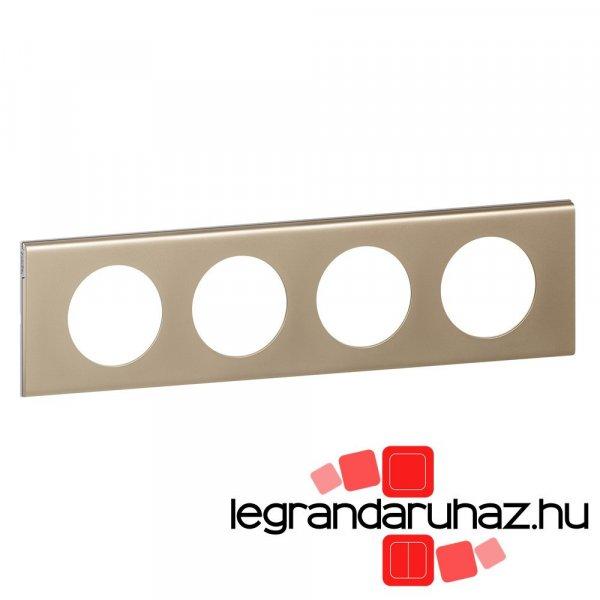Legrand Céliane négyes keret, világosnikkel, Legrand 069114