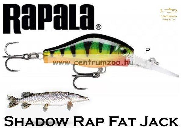 Rapala Sdrfj04 Shadow Rap Fat Jack 4Cm 4G Wobbler - P Színben