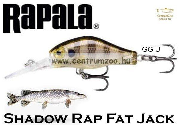 Rapala Sdrfj04 Shadow Rap Fat Jack 4Cm 4G Wobbler - Ggiu Színben