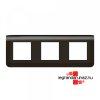 Legrand Program Mosaic keret 3x2 modulos, vzszintes, antrac