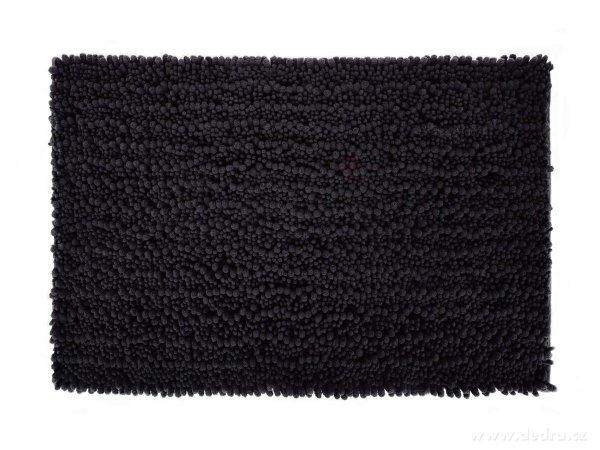 Fürdőszoba szőnyeg 3D CORAL SASANKA 80x50 cm - fekete