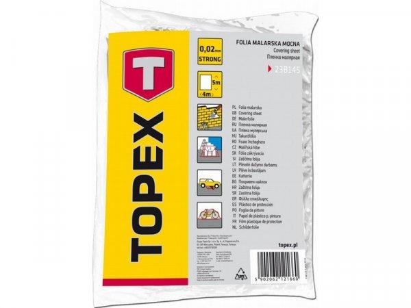 TAKARÓFÓLIA TOPEX 23B145 4X5M 0,02