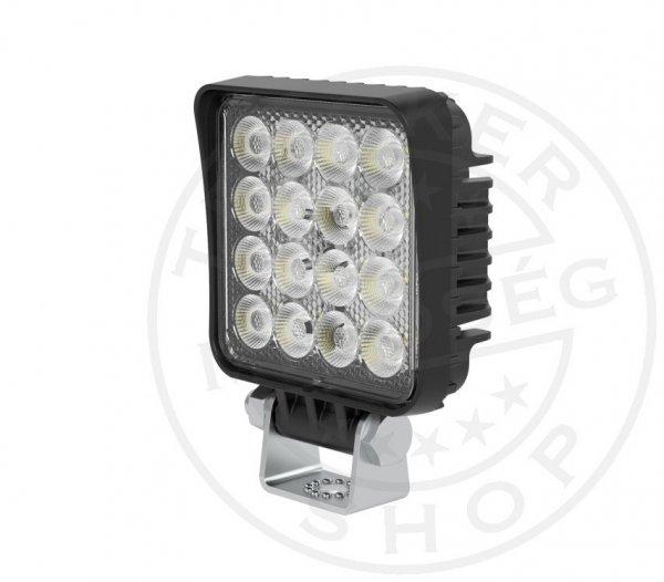 Mini kapcsolós munkalámpa 16 LED-es (82x82mm) terítő fény
