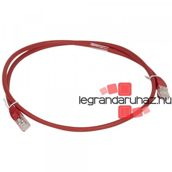 Legrand patch kábel RJ45-RJ45 Cat6A árnyékolatlan (U/UTP) LSZH (LSOH) 1
méter piros d: 6,2mm AWG26 LCS3, Legrand 051878