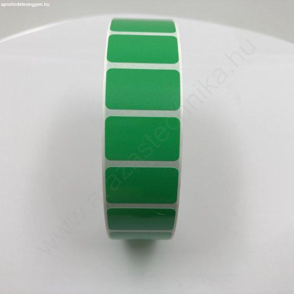 25x15mm PE címke (2500db/40) - zöld