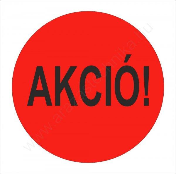 35mm AKCIÓ - fluo PIROS körcímke (1.000db/tek)