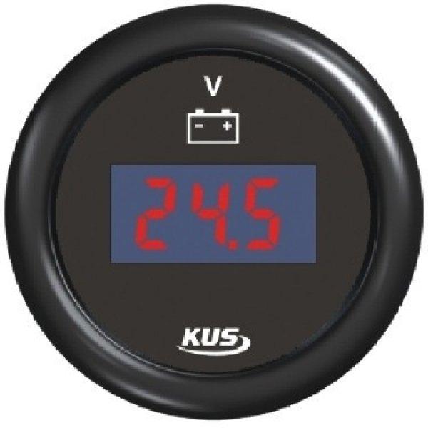 Feszültségmérő digitális KUS 8-32 V fekete EVA
