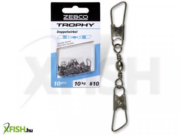 Zebco Trophy Double Dupla Forgókapocs 8-as 50mm 10Kg 10db/csomag
