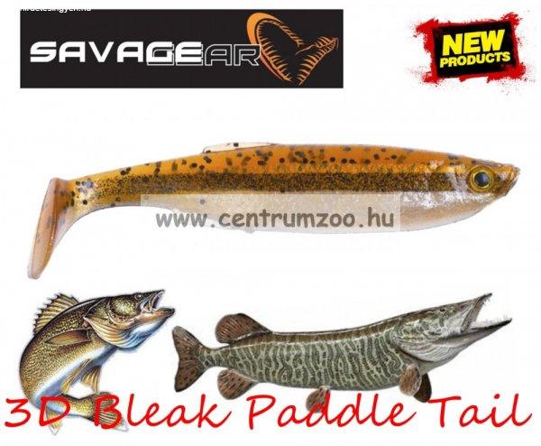 Savage Gear Lb 3D Bleak Paddle Tail 13.2Cm 17G 4Pcs 08-Minnow Gumihal (57498)