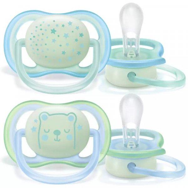 Philips Avent Ultra Air játszócumi éjszakai (Fiús) #SCF376/11