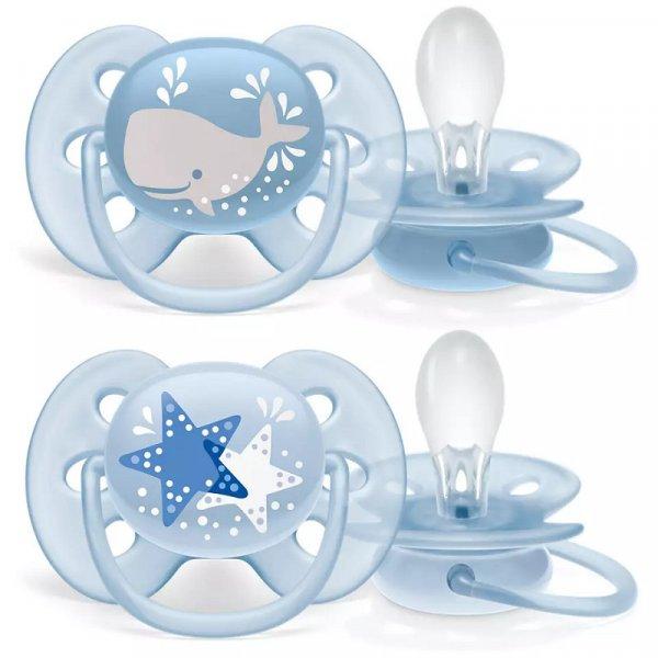 Philips Avent Ultra soft játszócumi (Fiús) #SCF223/03