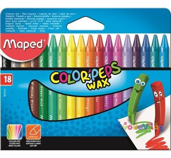 Zsírkréta 18 db-os Maped "Color Peps" Wax
